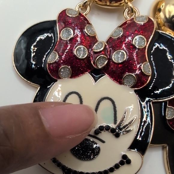 Disney Minnie Mouse Earrings - Red and Black - Picture 5 of 7